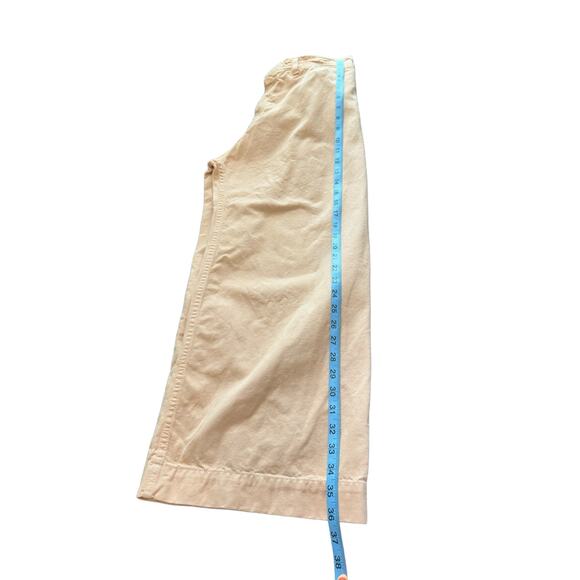 Stoned Immaculate Peach Sail Away Canvas Wide Leg Cropped Pants Size 27 - Picture 12 of 12